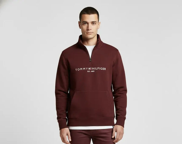 Men’s Quarter-Zip Premium Sweatshirt – Kangaroo Pocket | Alivertex