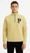 Men’s Premium Quarter-Zip Sweatshirt | Alivertex Classic “P” Patch Pullover