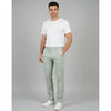 Men’s Light Sage Green Cotton Chinos – Slim Fit